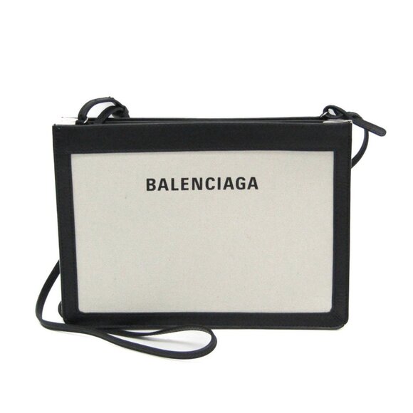 BALENCIAGA Black Leather Shoulder Bag - Picture 1 of 15